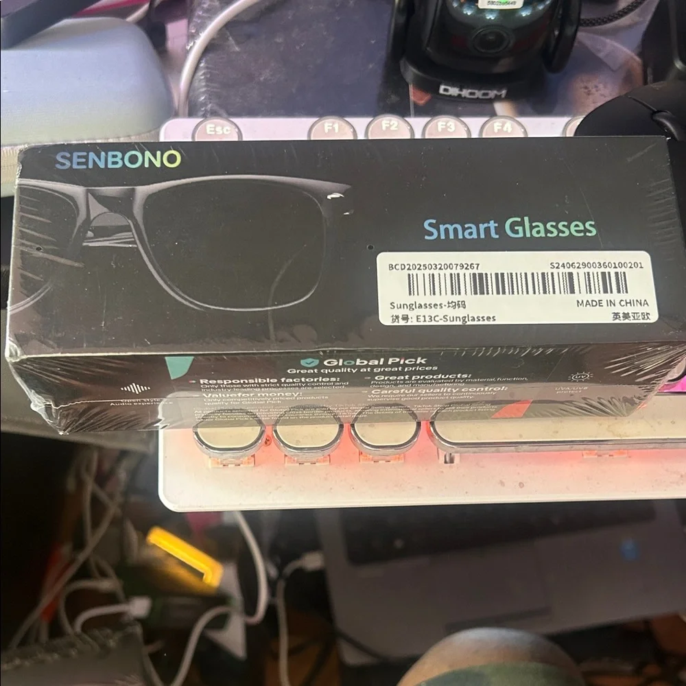 Senbono Smart Glasses - Black